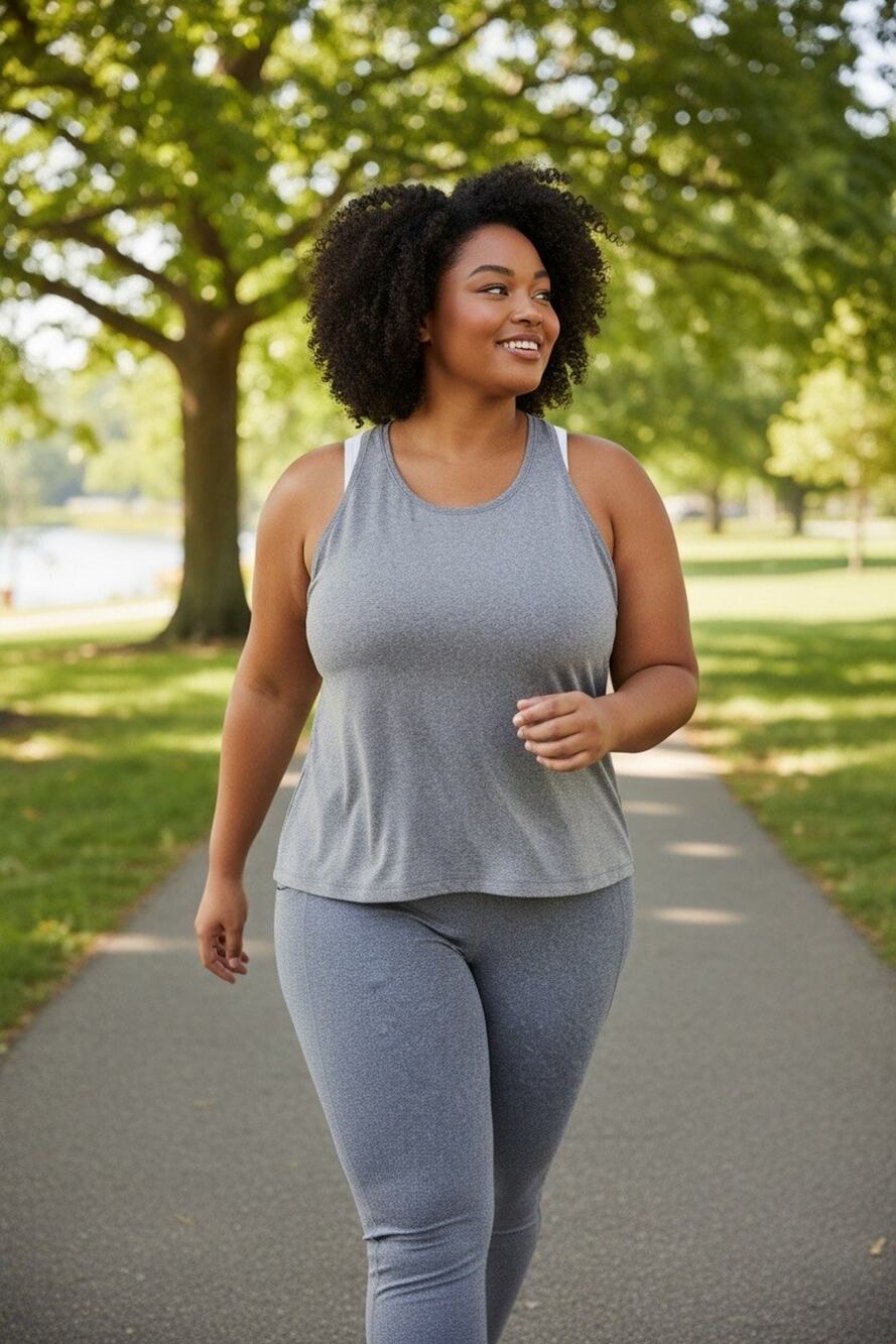 PLUS WOMAN ALL IN MOTION SPORT RACERBACK PULLOVER TANK TOP Size 3X GRAY